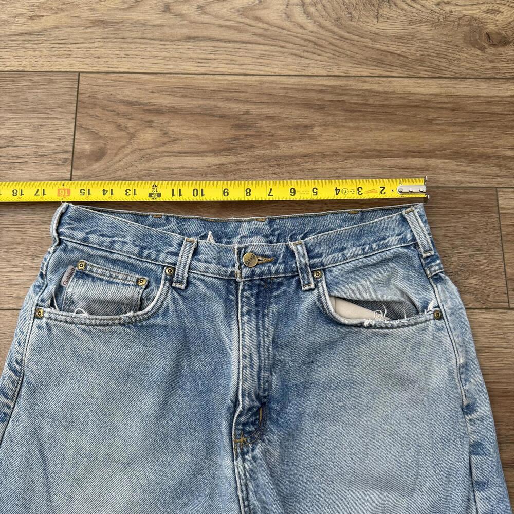 Vintage Carhartt Plaid Lined Jeans Distressed 90s Y2K - Picture 7 of 15